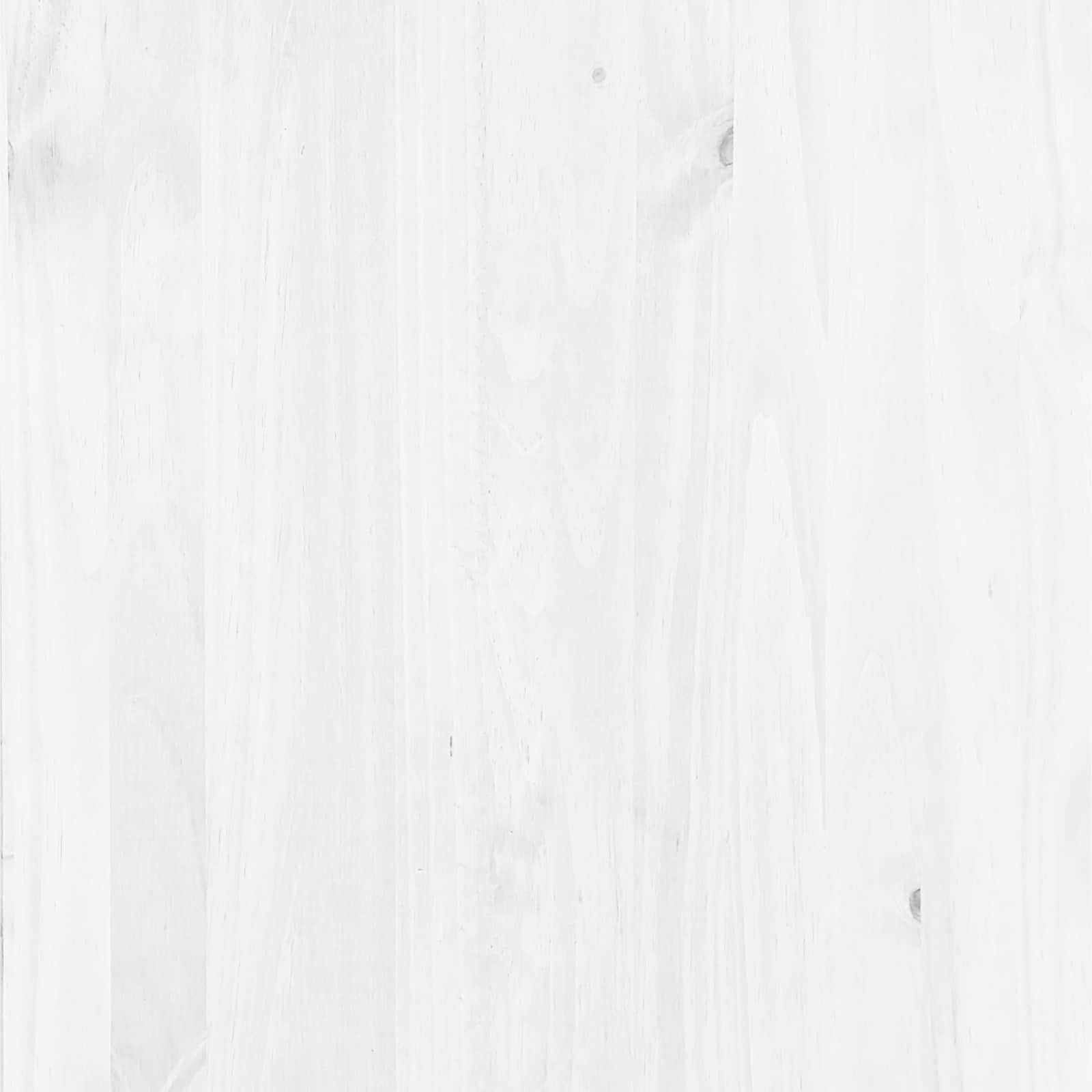Ormar za vino ASKIM Bijela s medenim vrhom 57 x 37 x 114 cm