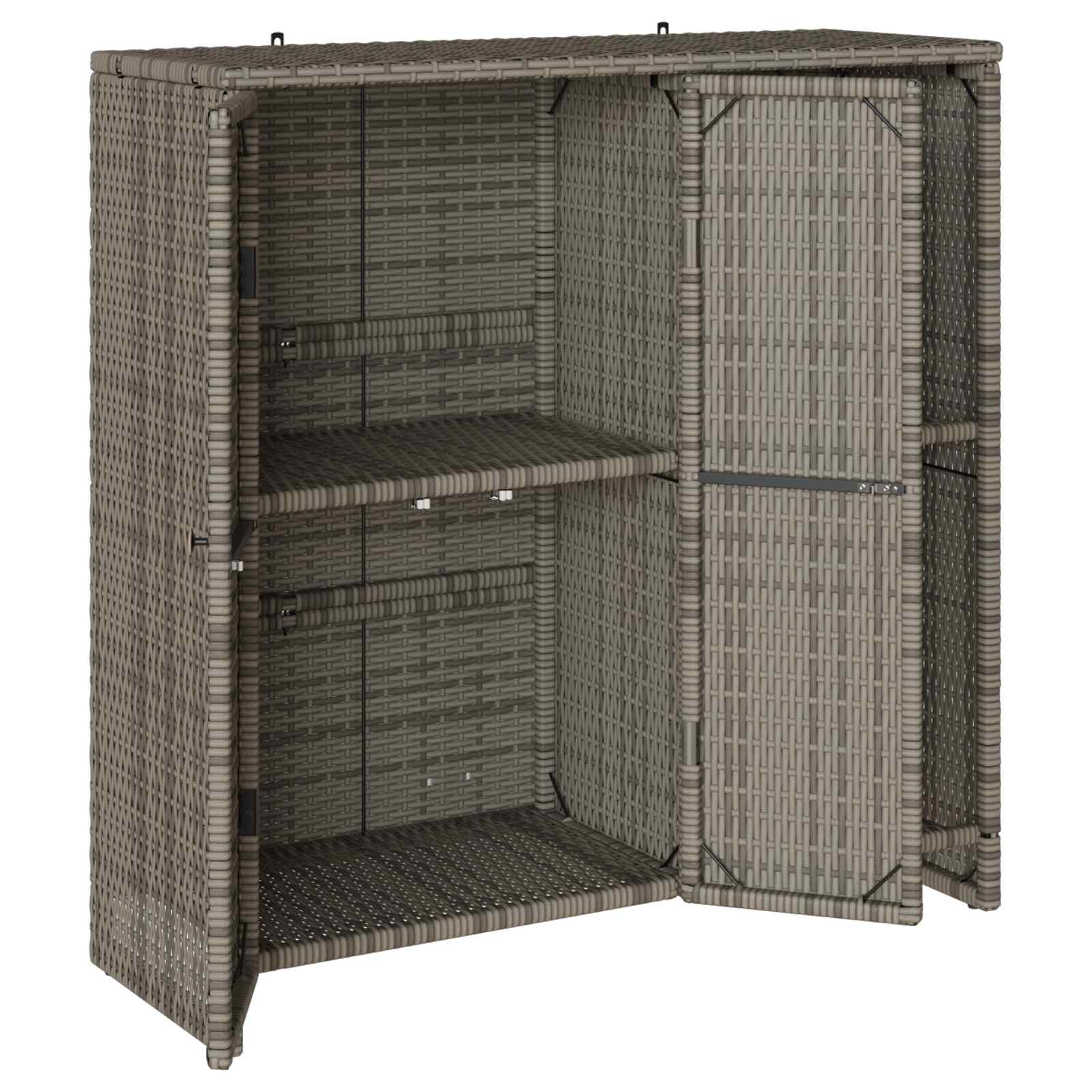 Ormarić za pohranu s policom Siva 100 x 36 x 102 cm Ratan