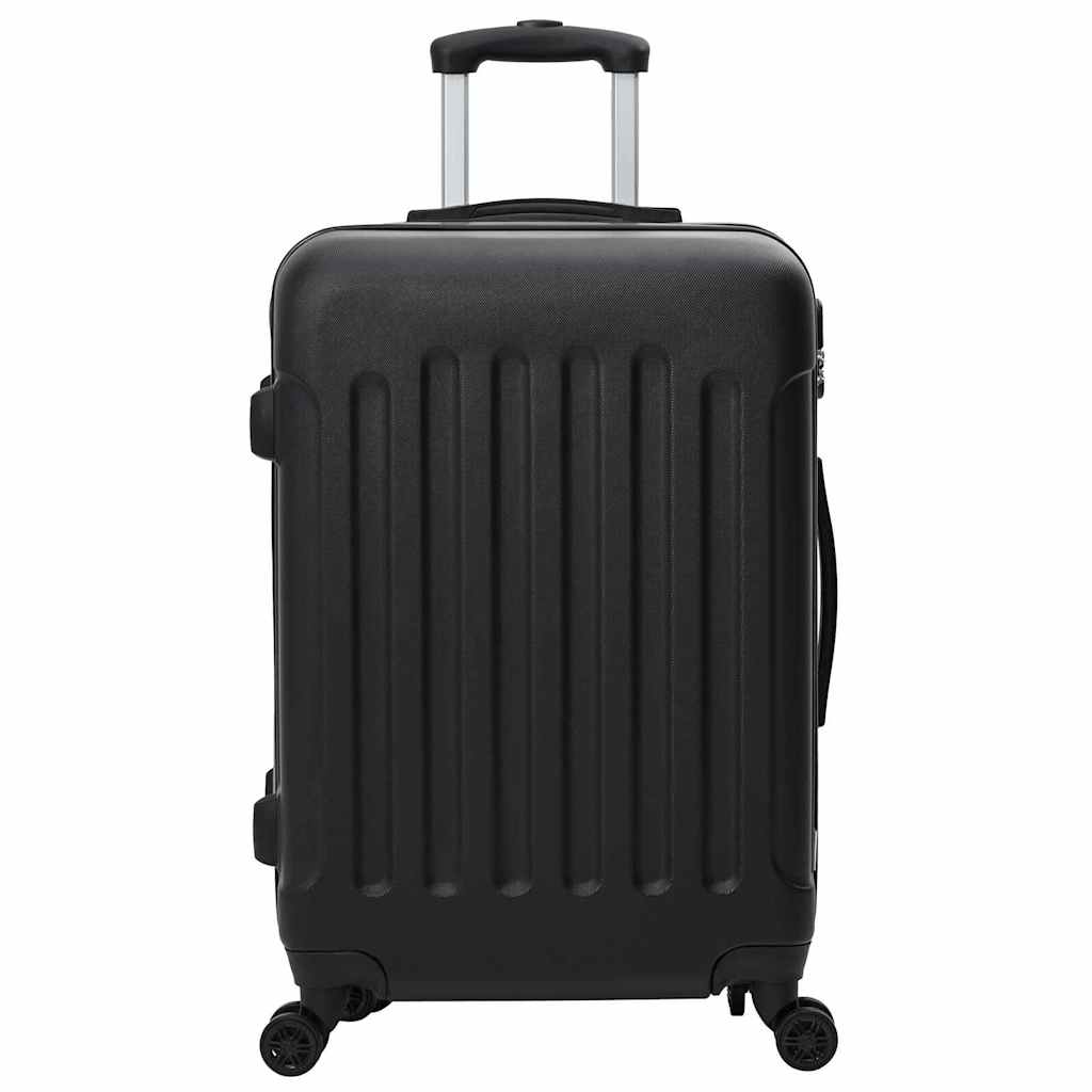 Kofer s zaključavanjem 3 pcs Crna 50 x 31 x 78 cm ABS plastika