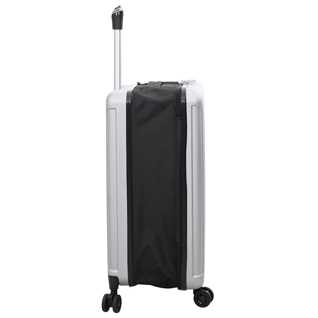 Kofer s zaključavanjem Srebrno 43 x 27 x 66 cm ABS plastika