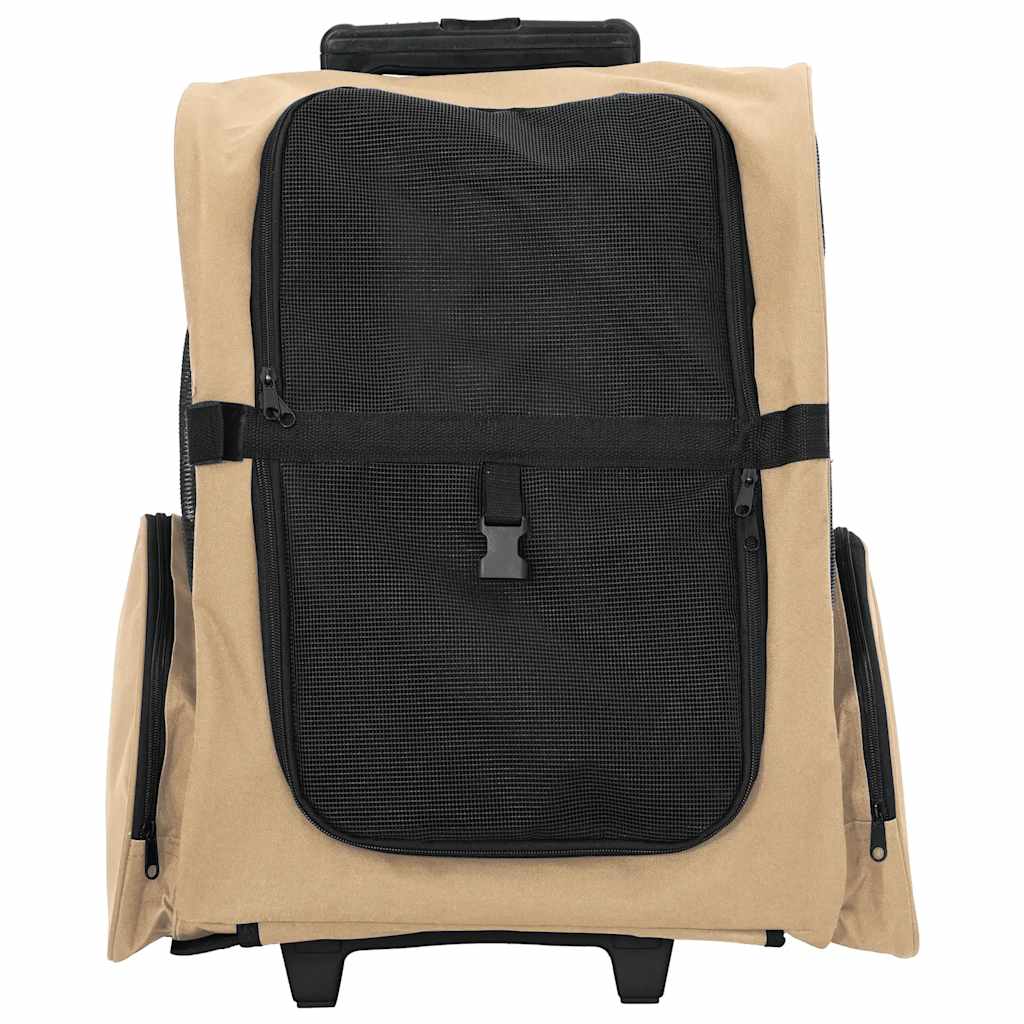 Kolica za kućne ljubimce 3 u 1 Dizajn Pješčana 48 x 32 x (57-106) cm Oxfordska tkanina
