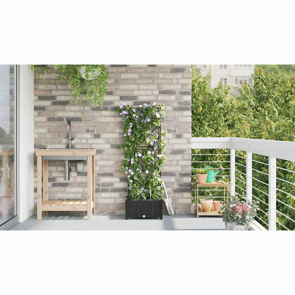 Vrtna saksija Crna 40 x 40 x 126 cm Plastika