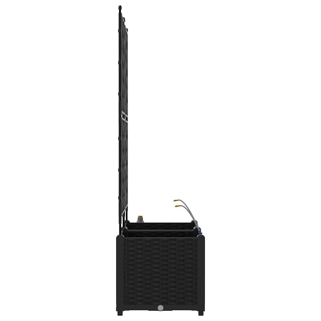 Vrtna saksija 2 pcs Crna 80 x 40 x 142 cm Plastika