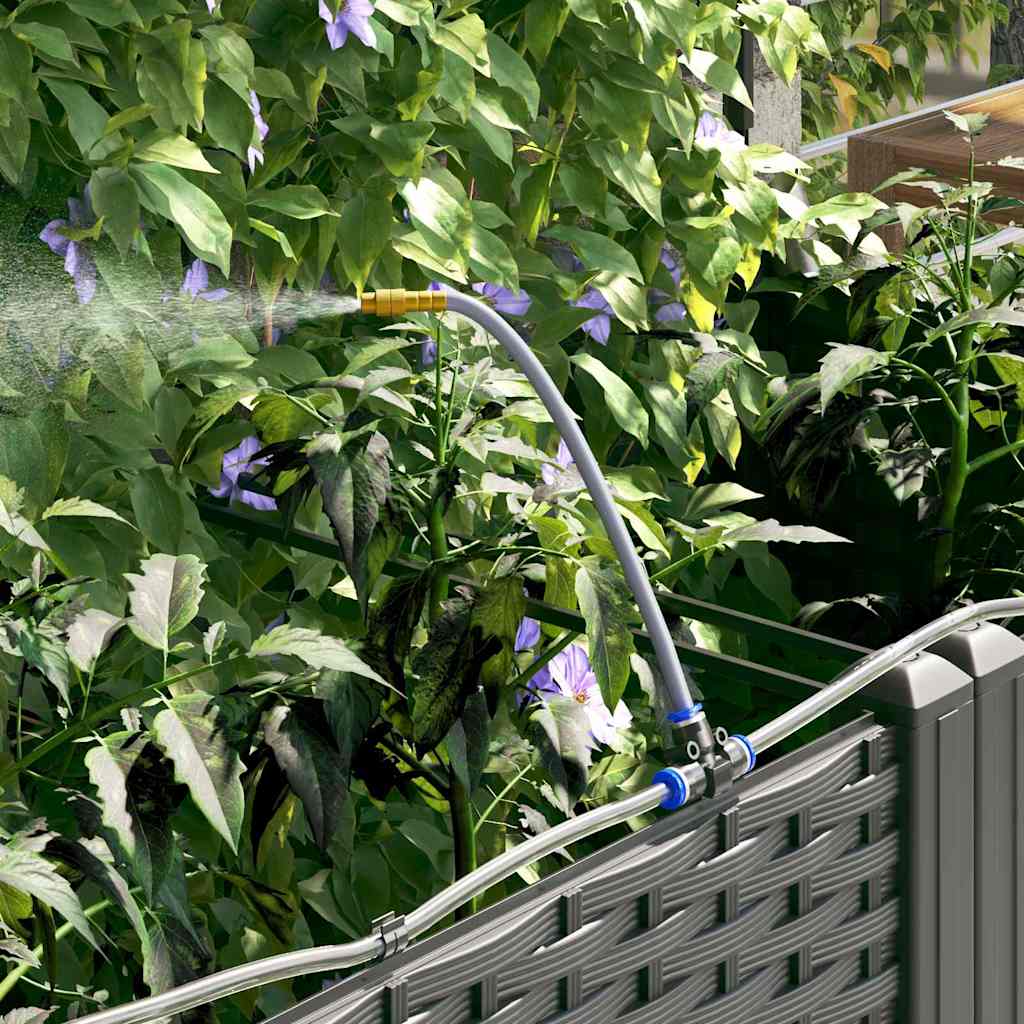 Vrtna saksija 3 pcs Crna 120 x 40 x 126 cm Plastika