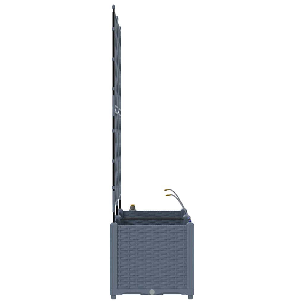 Vrtna saksija 2 pcs Svijetlo siva 80 x 40 x 142 cm Plastika