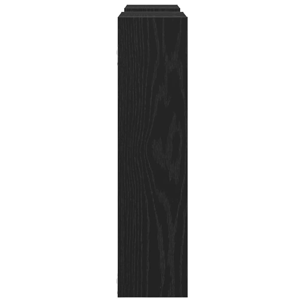 Zidna polica crni hrast 99x15x60 cm inženjerski drvo