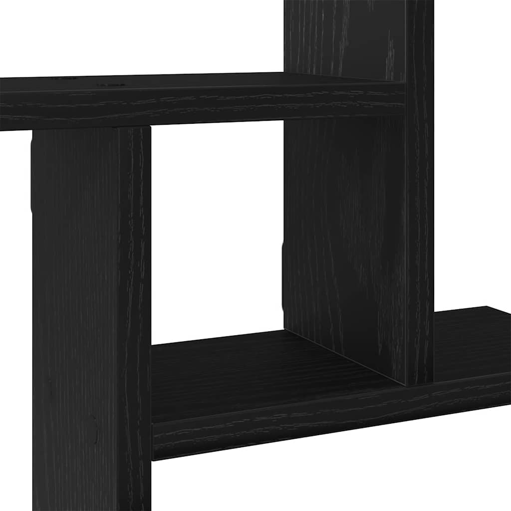 Zidne police 2 kom. Crni hrast 38x12x38 cm Konstruirano drvo