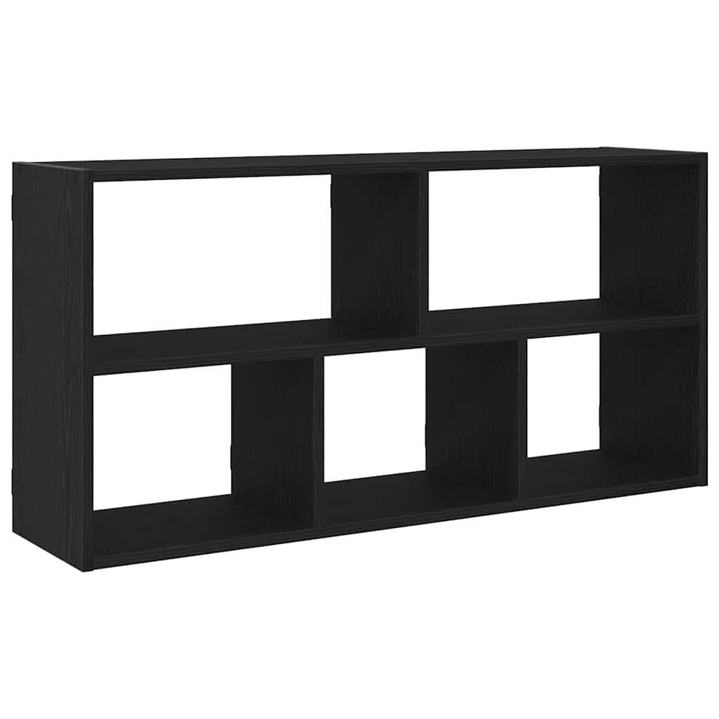 Zidna polica crni hrast 100x25x50 cm inženjerski drvo
