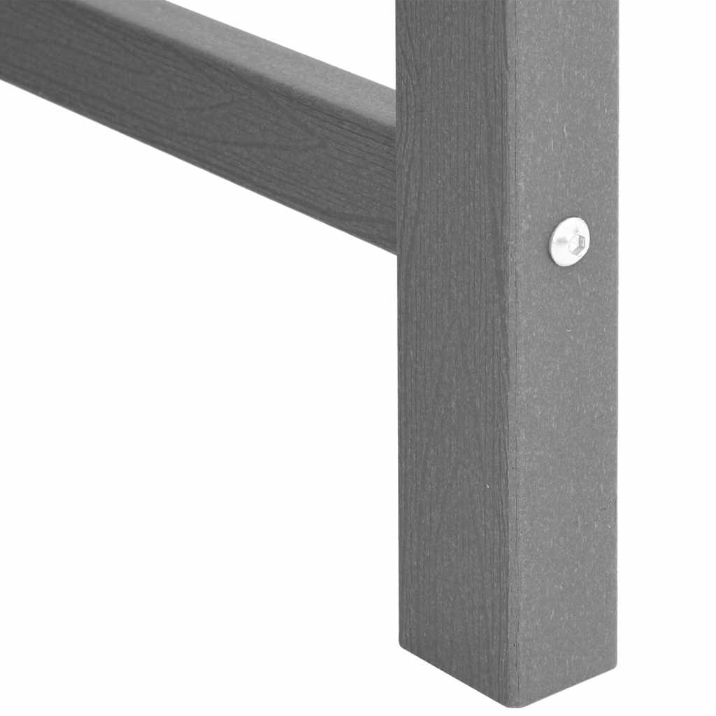 Vrtna klupa Svijetlo siva 120 x 59 x 88 cm HDPE