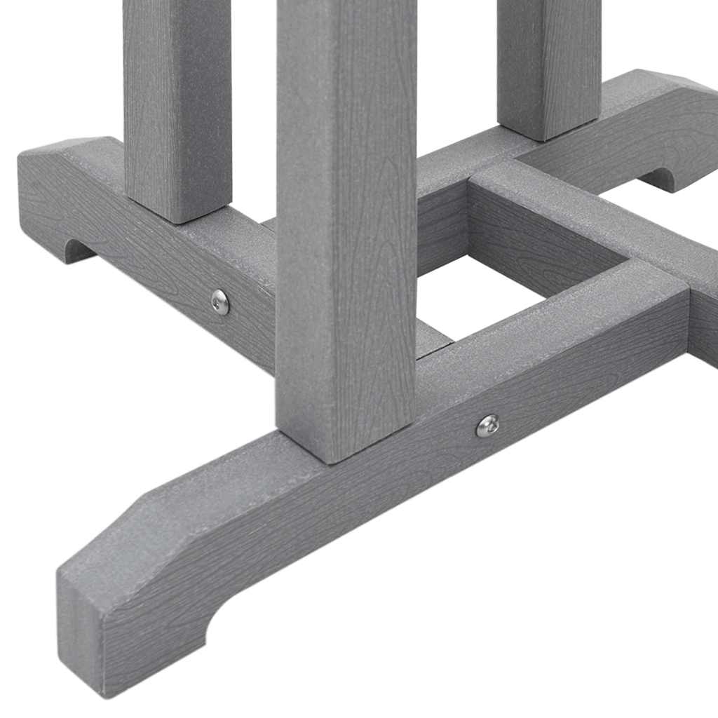 Stol za bar Svijetlo siva 55 x 55 x 107 cm Polietilen
