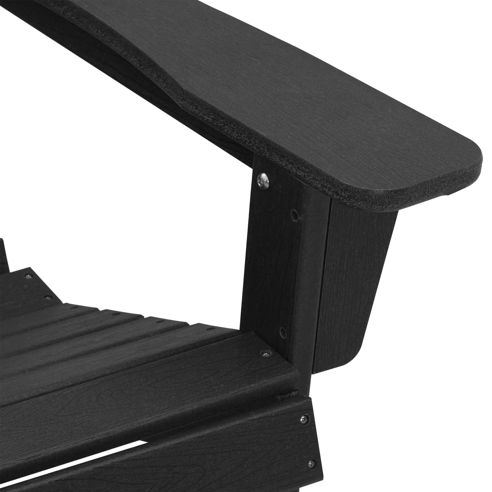 Adirondack stolica Crna 82 x 74 x 92 cm HDPE