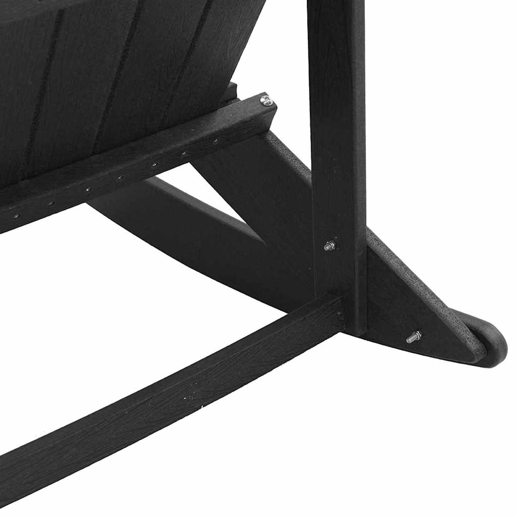 Adirondack ljuljačka Crna 92 x 73,5 x 92 cm HDPE