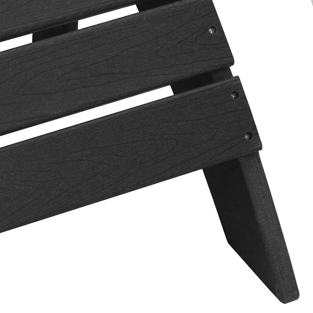 Adirondack stolica Crna 82 x 74 x 92 cm HDPE