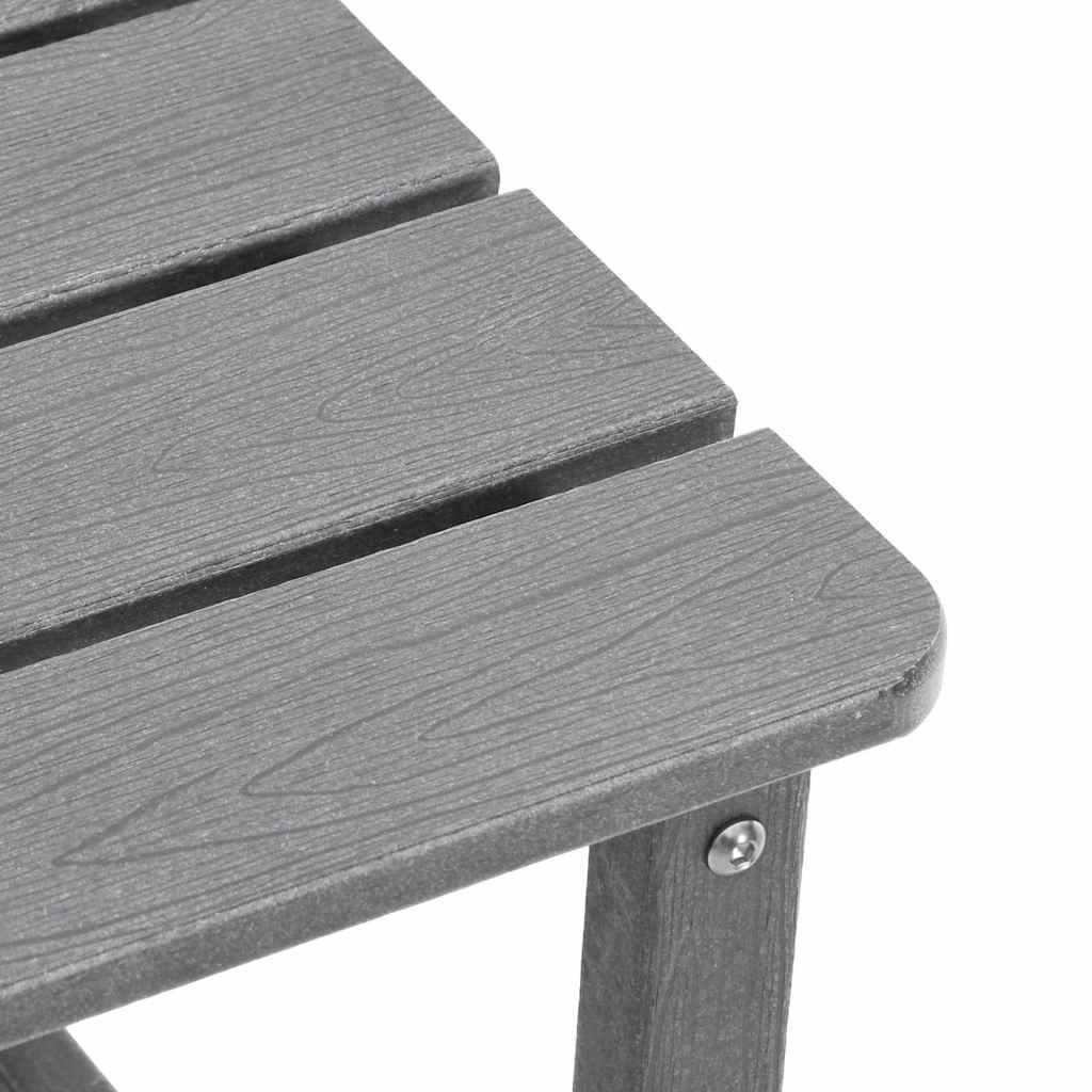 Bocni stol Svijetlo siva 38 x 38 x 46 cm Polietilen