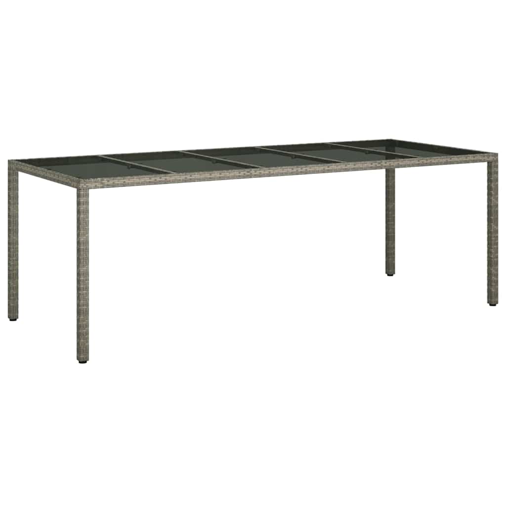 Vrtni set za objed 9 pcs Siva poliratan