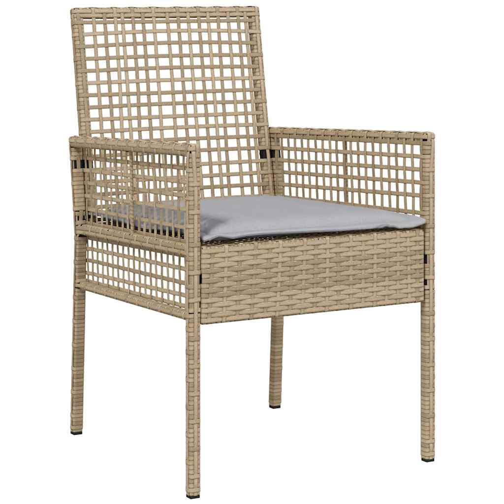 Bistro set za vrt 3 pcs Bež poliratan