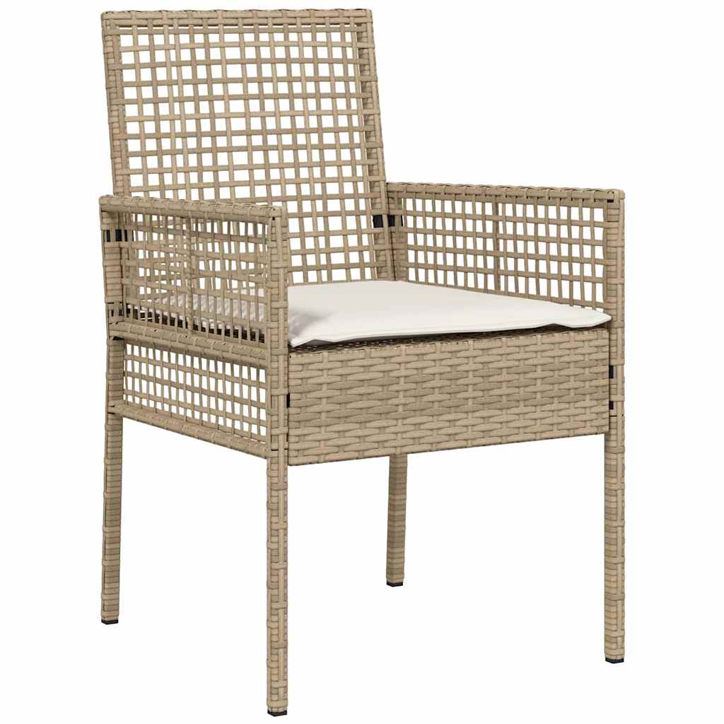 Bistro set za vrt 3 pcs Bež poliratan