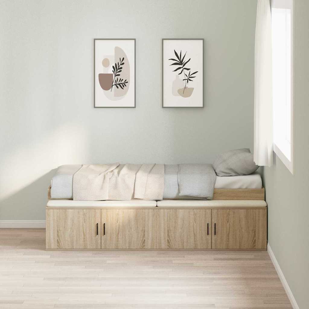 Krevetna konstrukcija s ladicama Sonoma hrast 80 x 200 cm