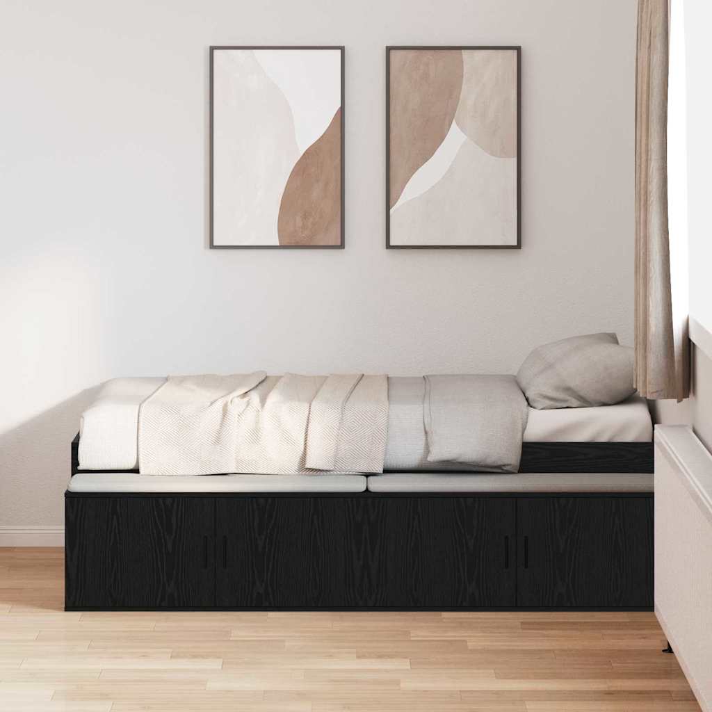 Krevetna konstrukcija Crni hrast 70 x 190 cm Konstruirano drvo