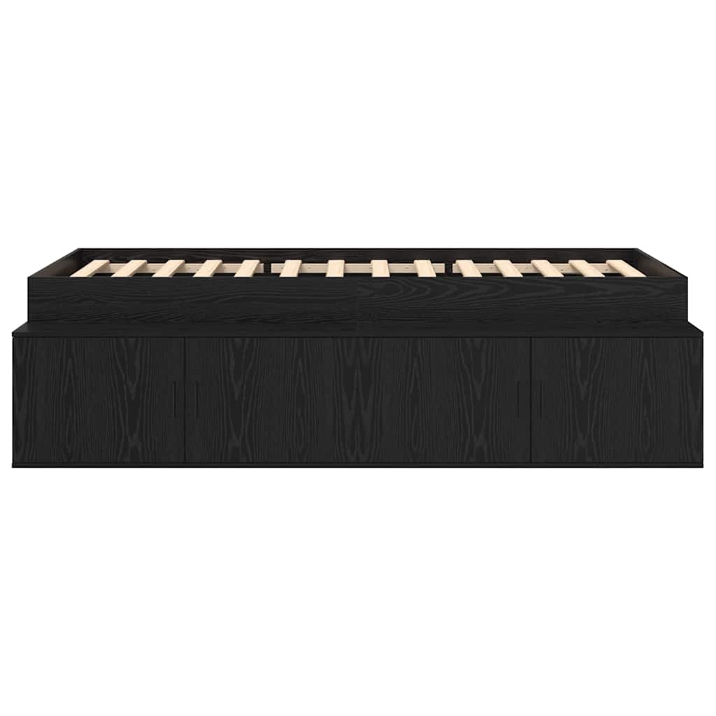 Krevetna konstrukcija Crni hrast 70 x 190 cm Konstruirano drvo