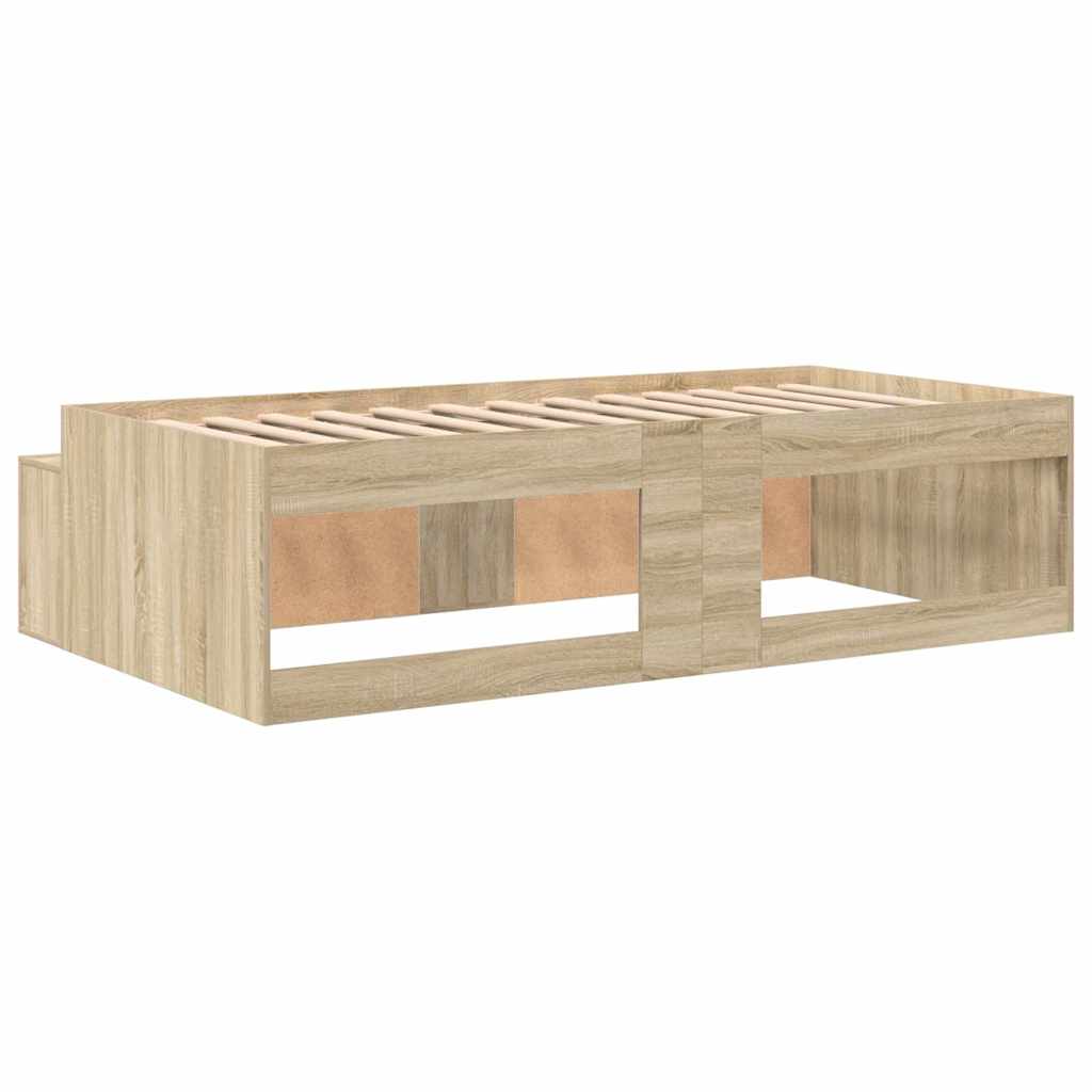 Krevetna konstrukcija s ladicama Sonoma hrast 70 x 190 cm