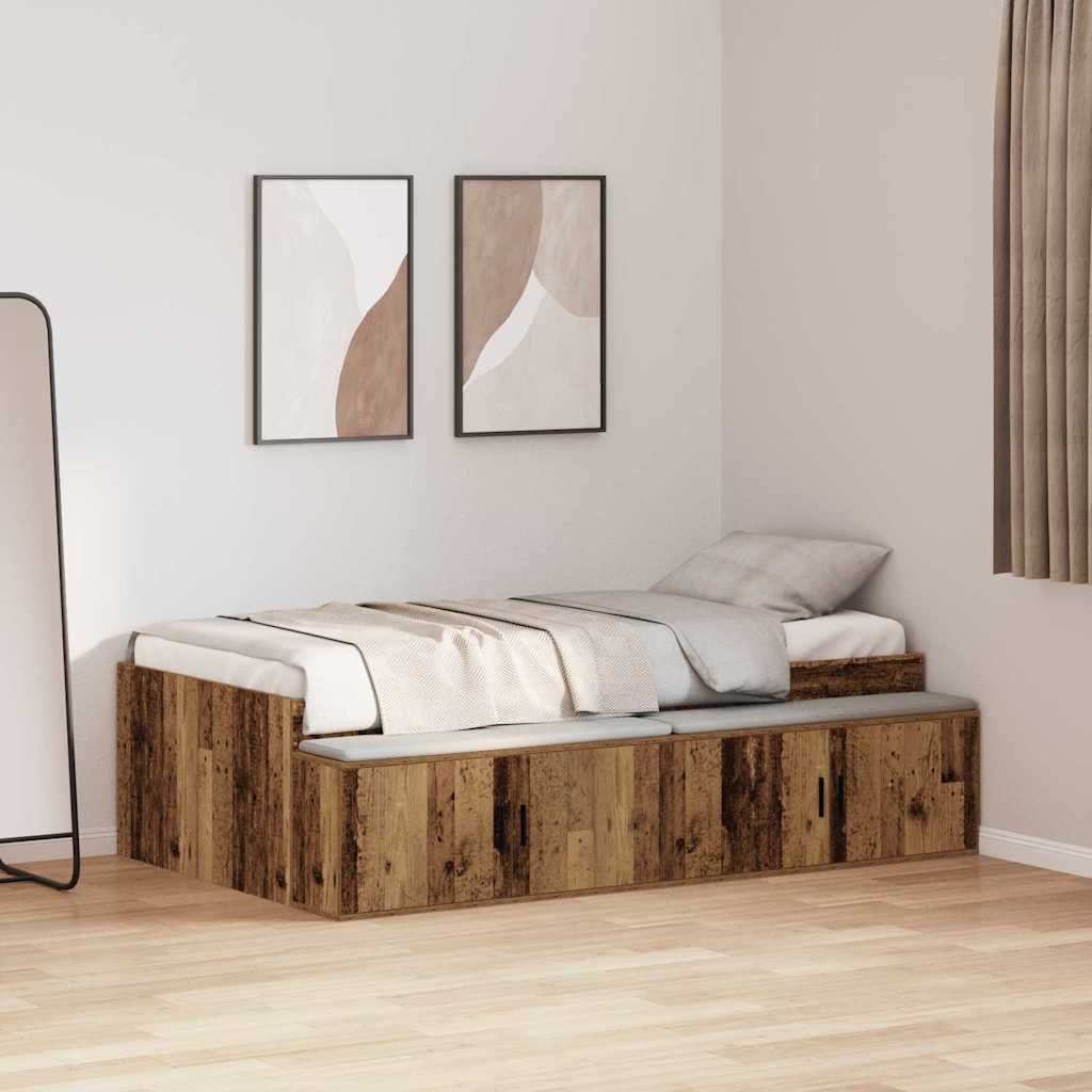 Krevetna konstrukcija s ladicama Umjetnički hrast 70 x 190 cm