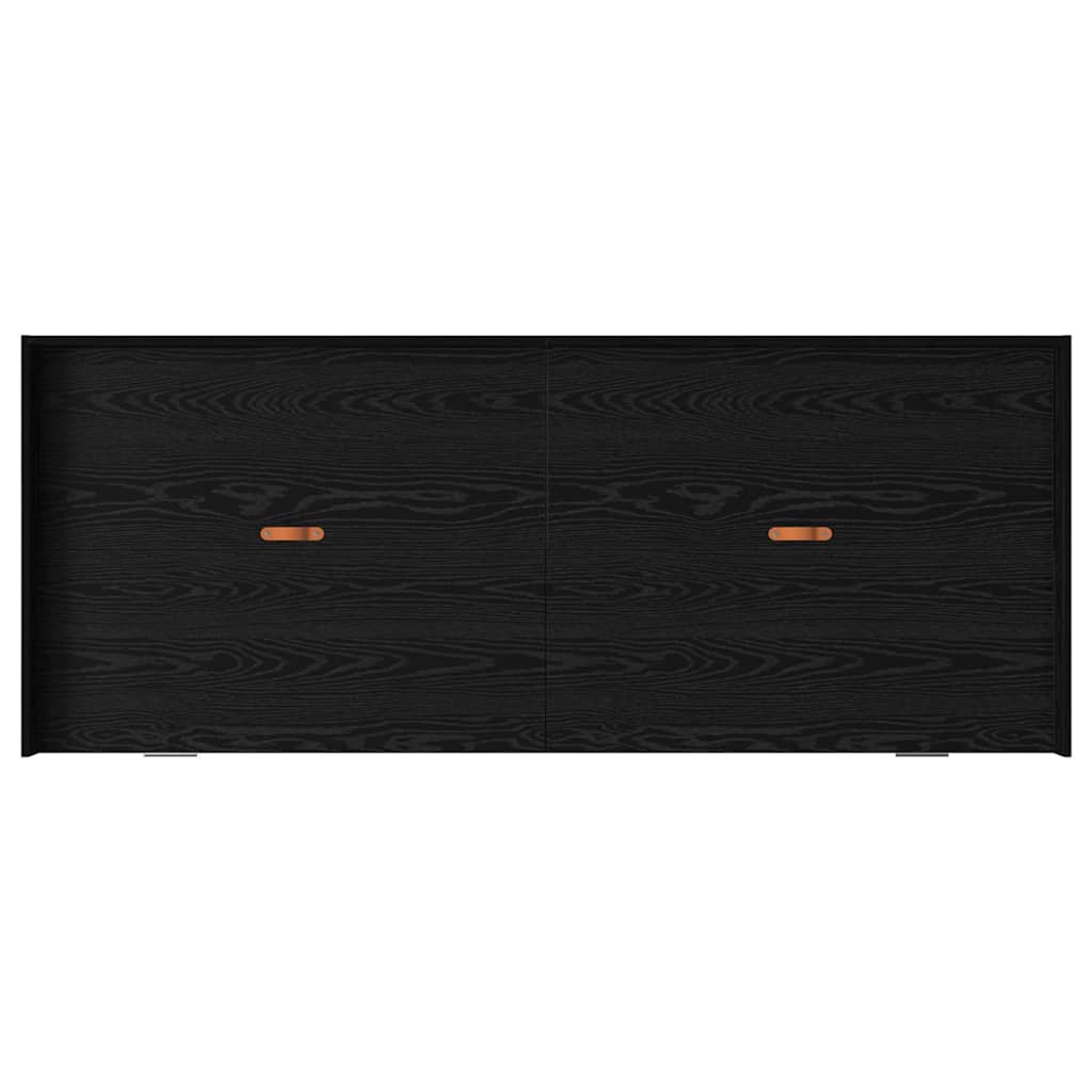 Krevetna konstrukcija Crni hrast 90 x 190 cm Konstruirano drvo