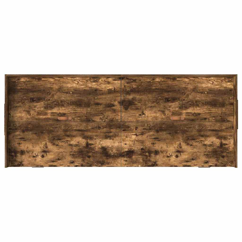 Krevetna konstrukcija s uzglavljem Dimljeni hrast 90 x 190 cm