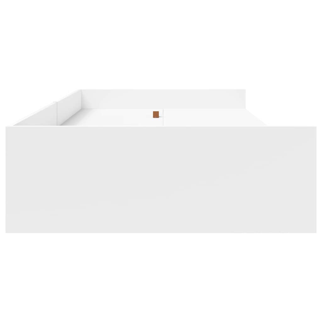 Krevetna konstrukcija Bijelo 75 x 190 cm Konstruirano drvo