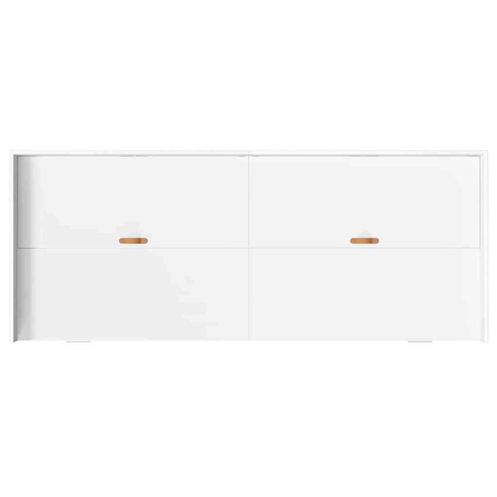 Krevetna konstrukcija Bijelo 75 x 190 cm Konstruirano drvo