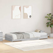 Krevetna konstrukcija Siva Sonoma 75 x 190 cm Konstruirano drvo