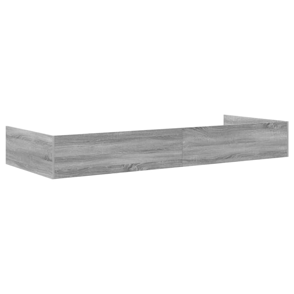 Krevetna konstrukcija Siva Sonoma 75 x 190 cm Konstruirano drvo
