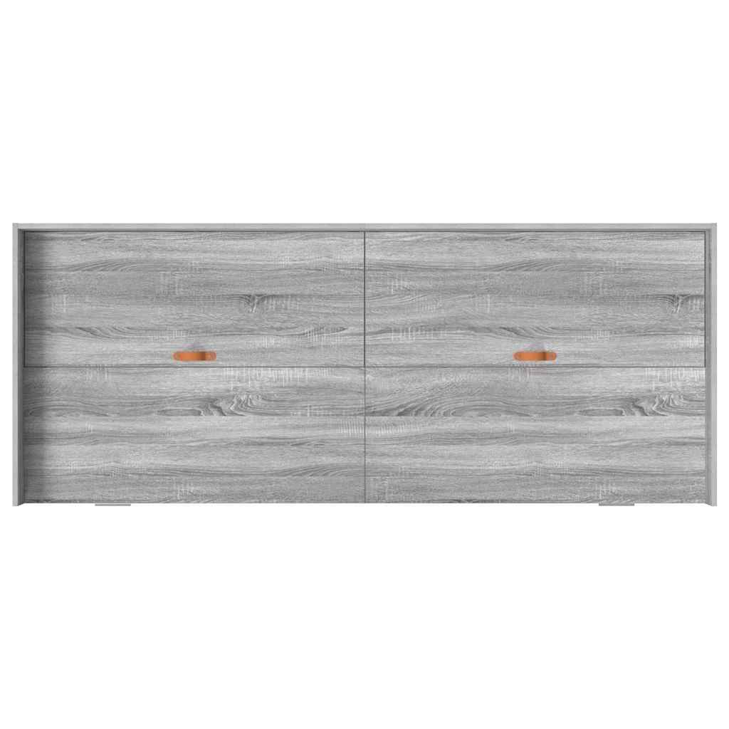 Krevetna konstrukcija Siva Sonoma 75 x 190 cm Konstruirano drvo