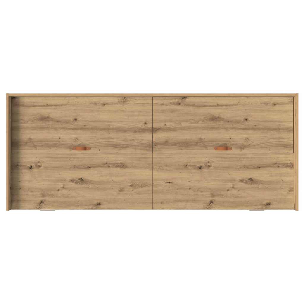 Krevetna konstrukcija s uzglavljem Umjetnički hrast 75 x 190 cm