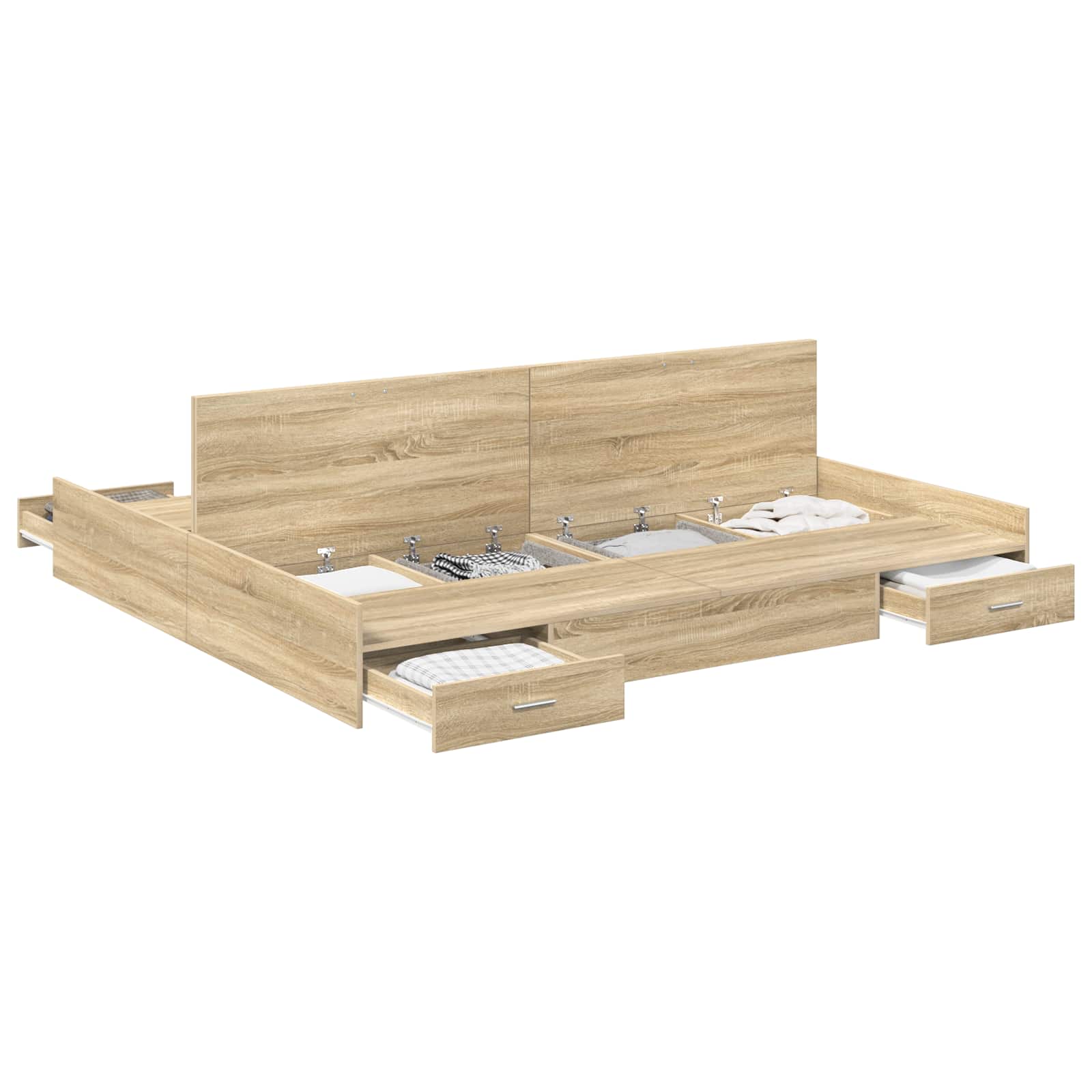 Krevet s ladicama Sonoma hrast 180 x 200 cm Konstruirano drvo