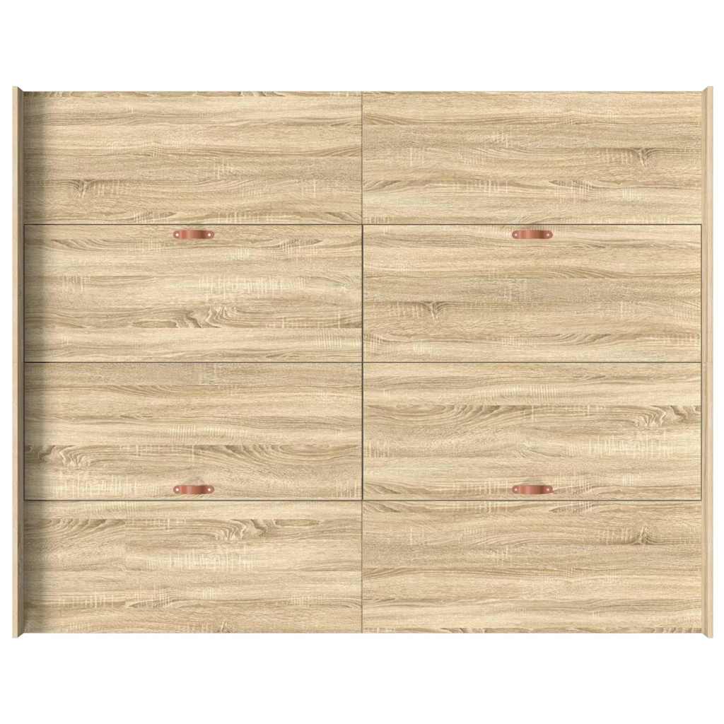 Krevet s ladicama Sonoma hrast 140 x 200 cm Konstruirano drvo
