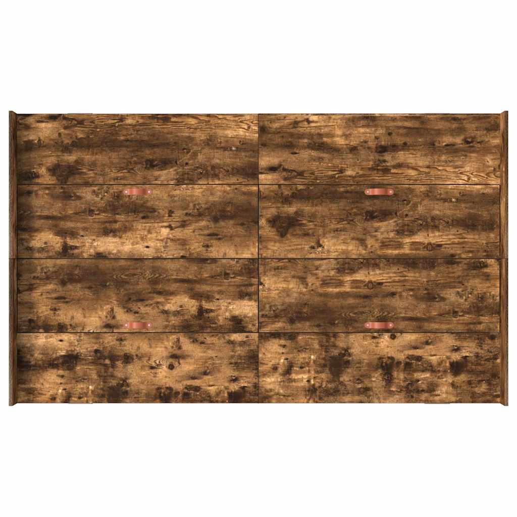 Krevet s ladicama Dimljeni hrast 120 x 200 cm Konstruirano drvo