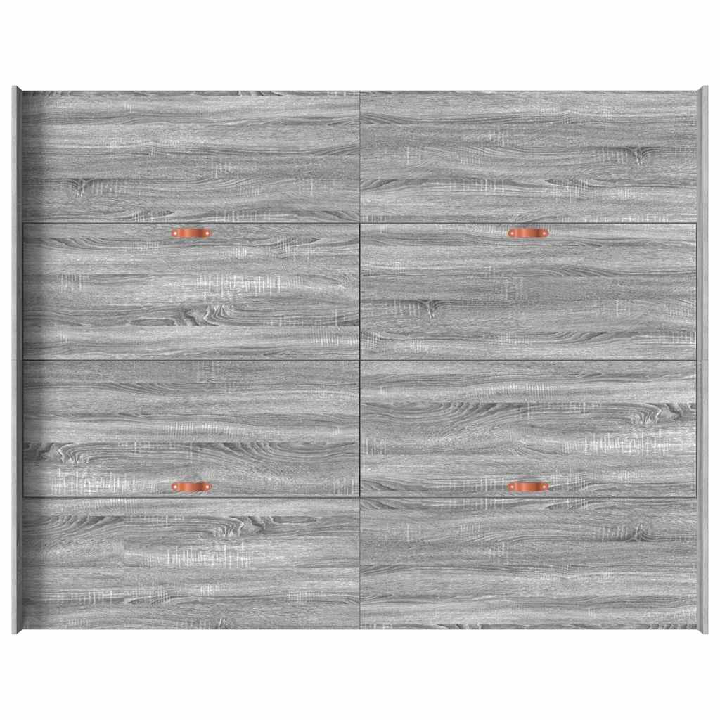 Krevet s ladicama Siva Sonoma 135 x 190 cm Konstruirano drvo
