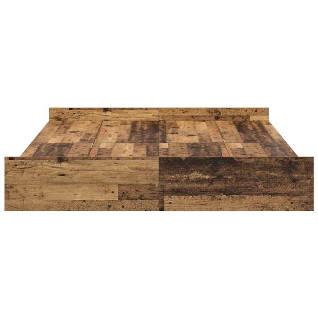Krevet s ladicama Staro drvo 135 x 190 cm Konstruirano drvo