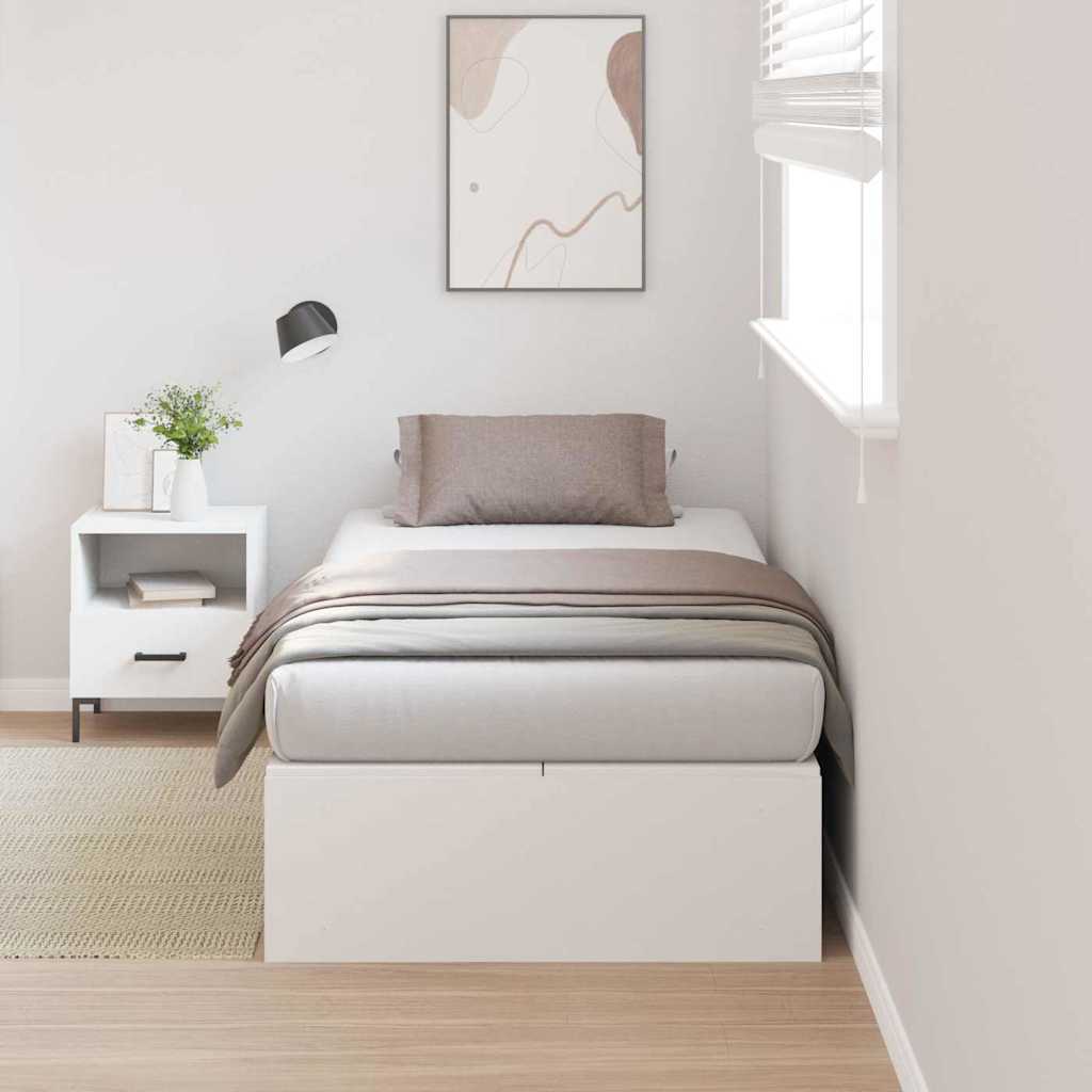 Krevet s ladicama Bijelo 90 x 200 cm Konstruirano drvo