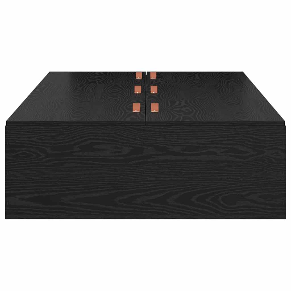 Krevet s ladicama Crni hrast 90 x 200 cm Konstruirano drvo
