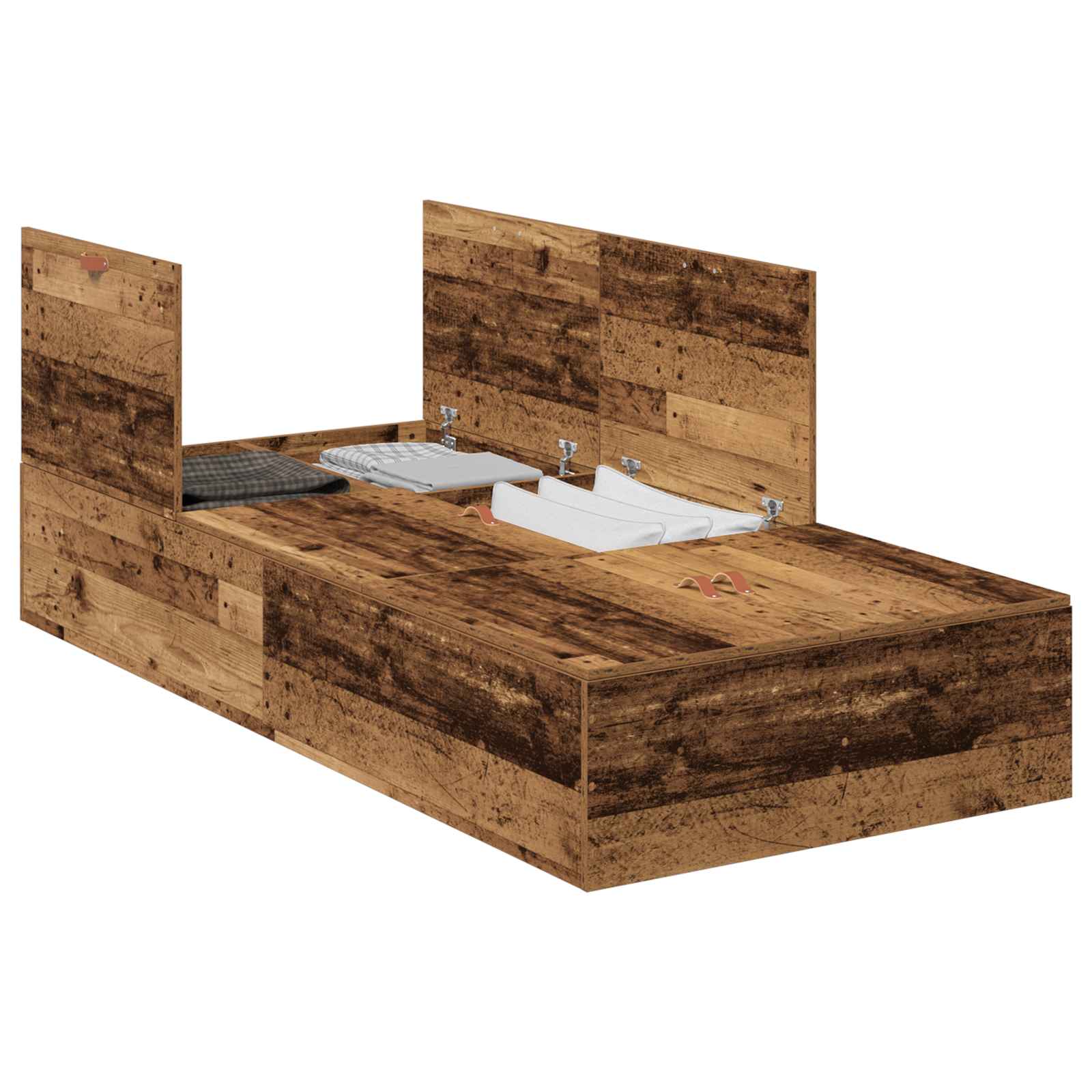 Krevet s ladicama Staro drvo 100 x 200 cm Konstruirano drvo