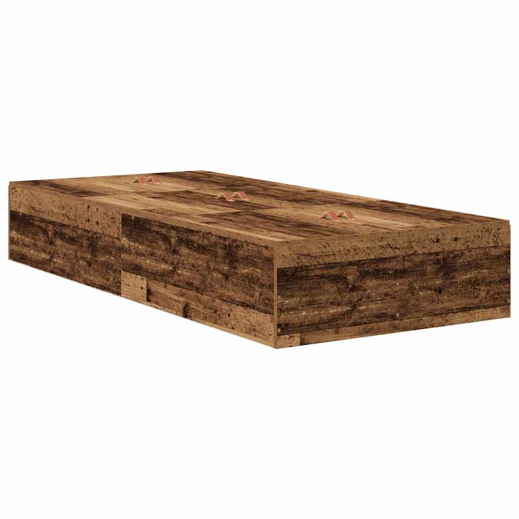 Krevet s ladicama Staro drvo 100 x 200 cm Konstruirano drvo