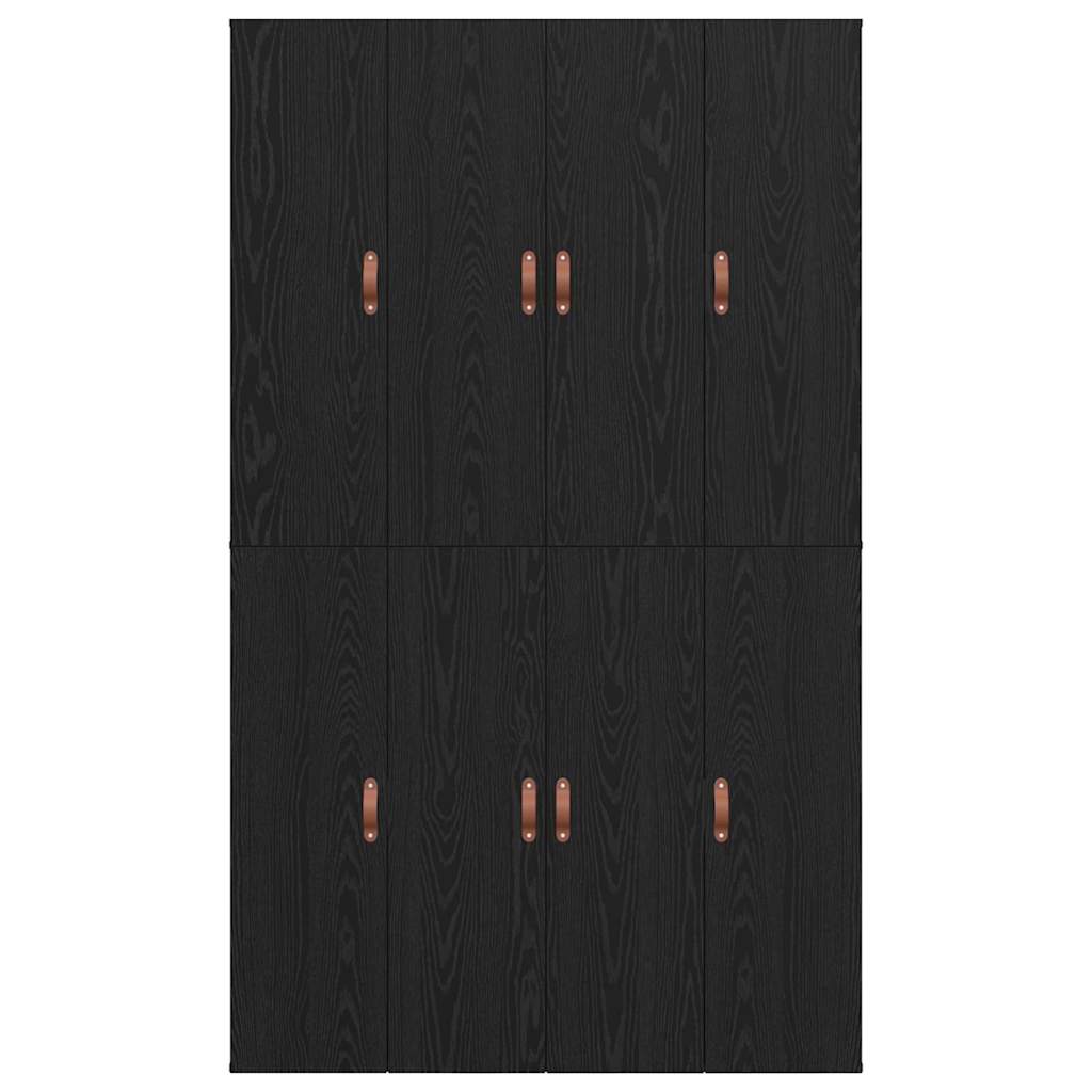 Krevet s ladicama Crni hrast 120 x 200 cm Konstruirano drvo