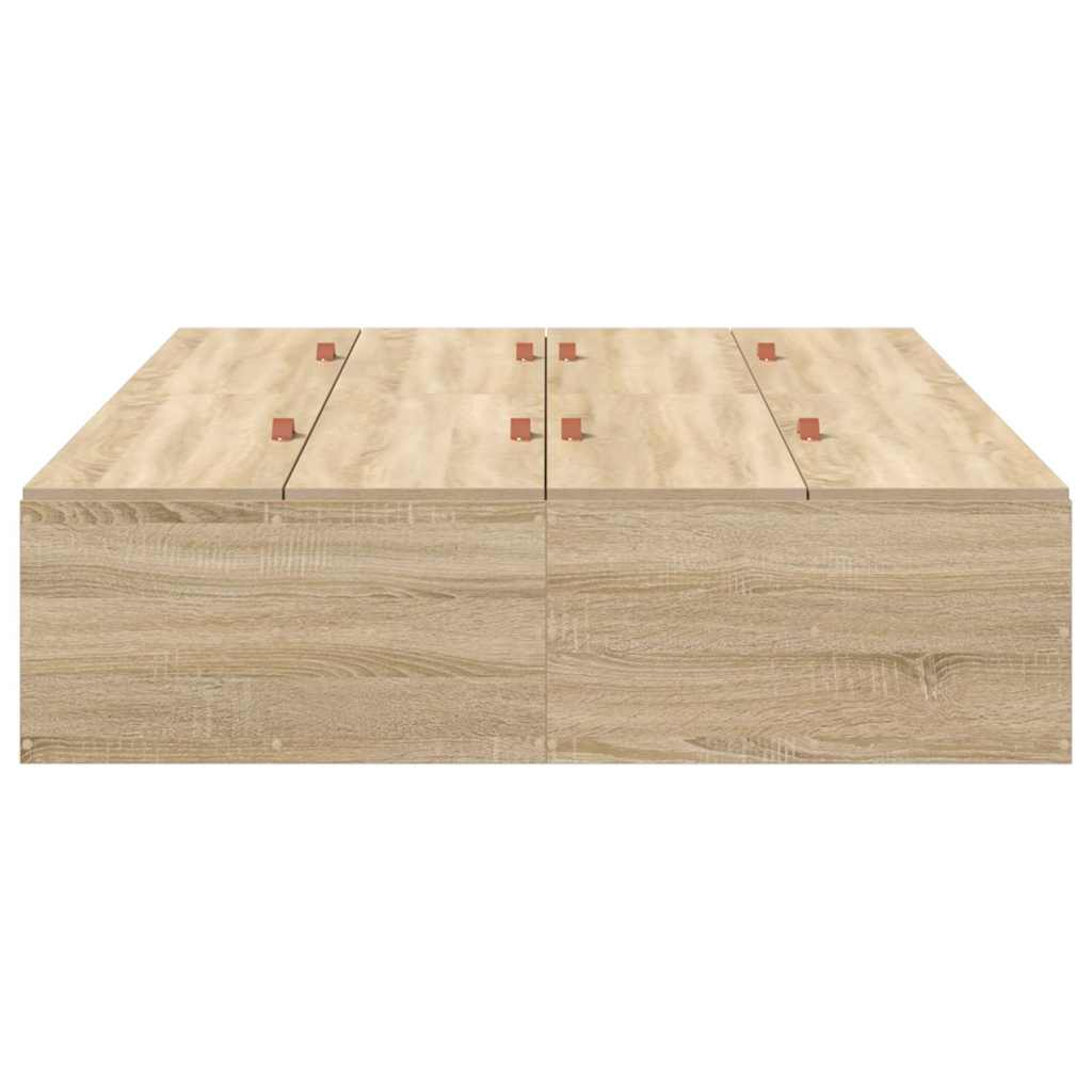 Krevet s ladicama Sonoma hrast 120 x 200 cm Konstruirano drvo