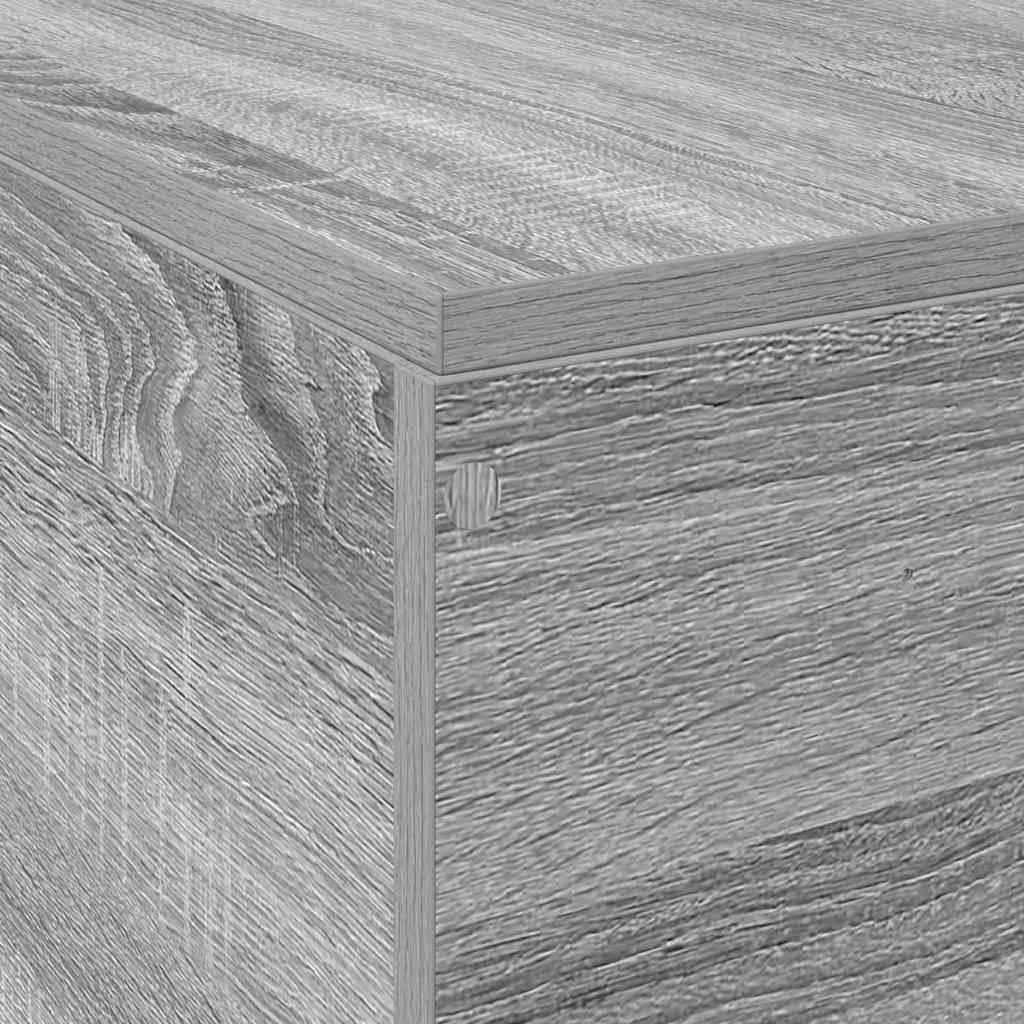 Krevet s ladicama Siva Sonoma 120 x 200 cm Konstruirano drvo