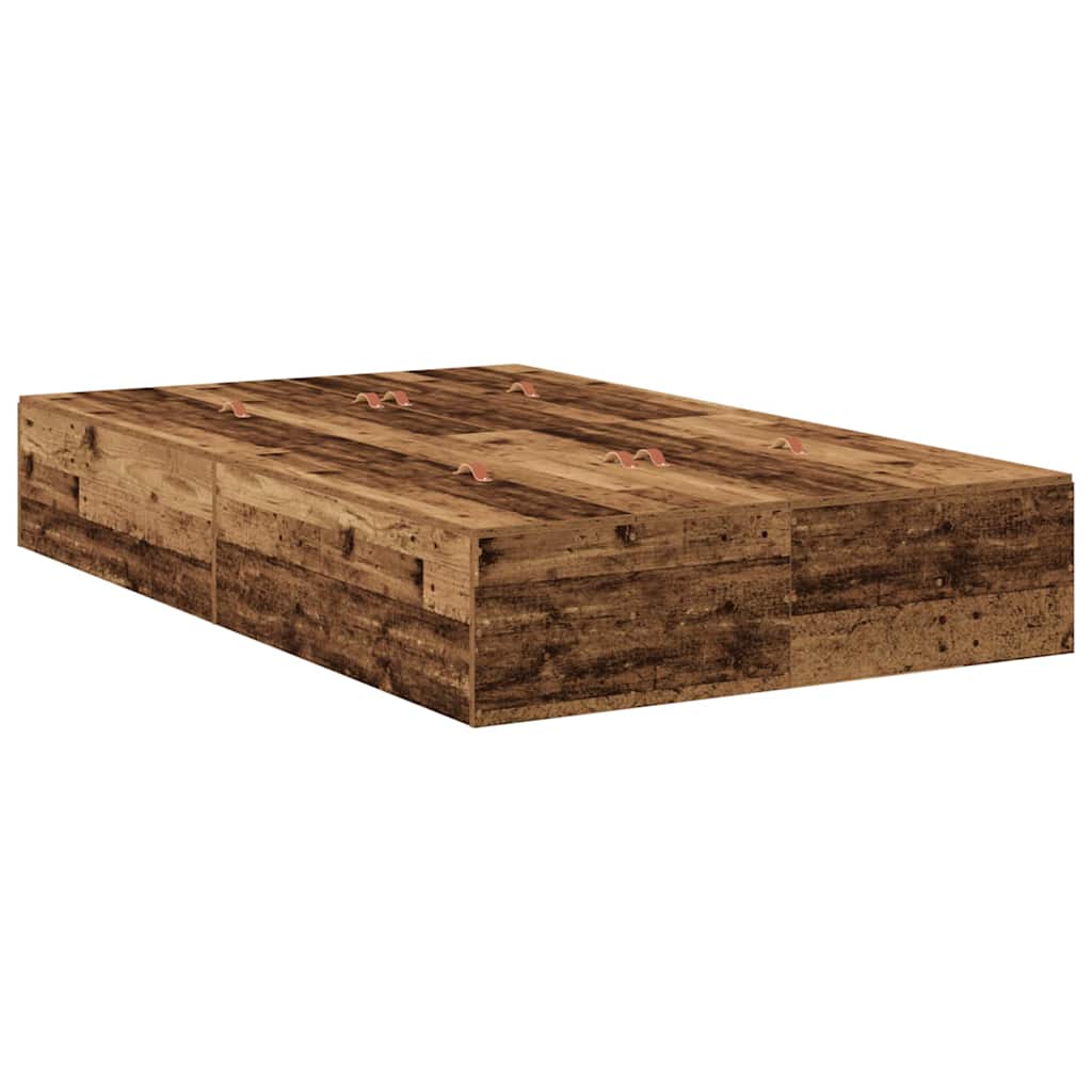 Krevet s ladicama Staro drvo 120 x 200 cm Konstruirano drvo