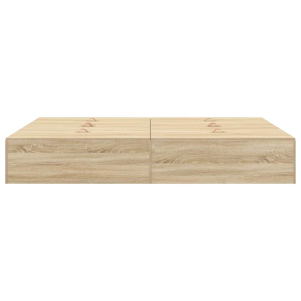 Krevet s ladicama Sonoma hrast 150 x 200 cm Konstruirano drvo
