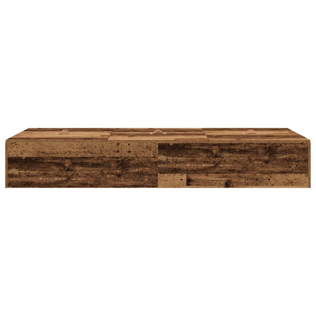 Krevet s ladicama Staro drvo 70 x 190 cm Konstruirano drvo
