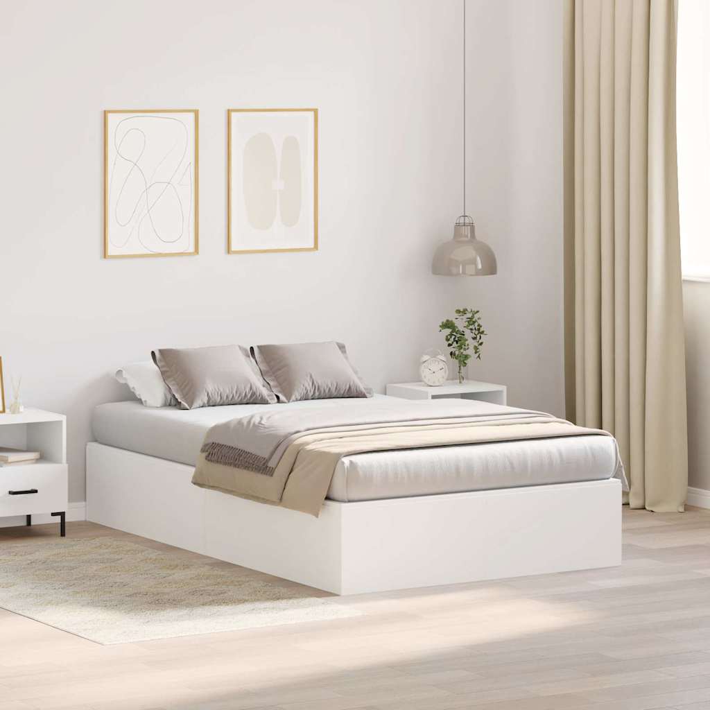 Krevet s ladicama Bijelo 120 x 190 cm Konstruirano drvo